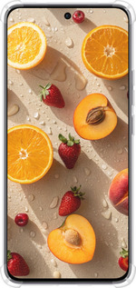 Силикон с усиленными углами чехол Фрукты 3 для Oppo Reno12 5G - 6703sp-3742 изображение 