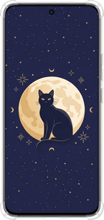 Силикон с усиленными углами чехол Cute Cat Celestial/Witchy для Oppo Reno12 5G - 6787sp-3742 изображение 