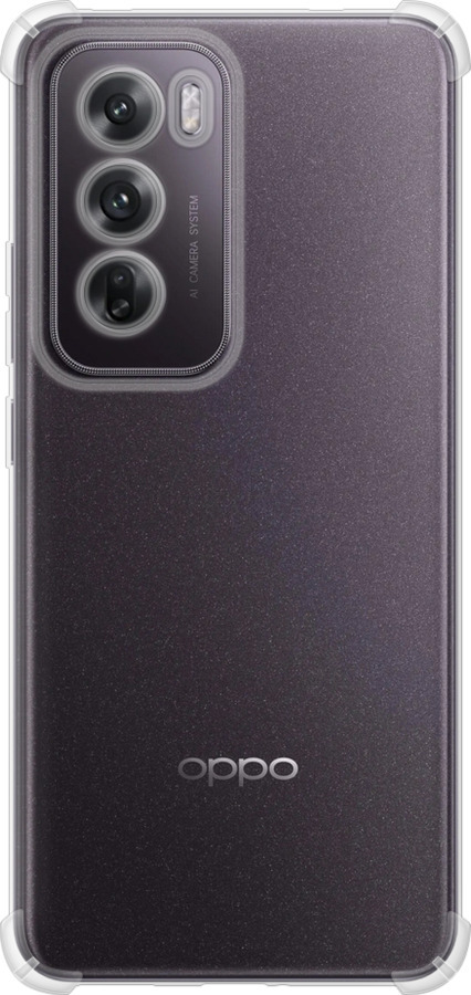 Силикон с усиленными углами чехол Прозрачный для Oppo Reno12 5G - 5636sp-3742 изображение 
