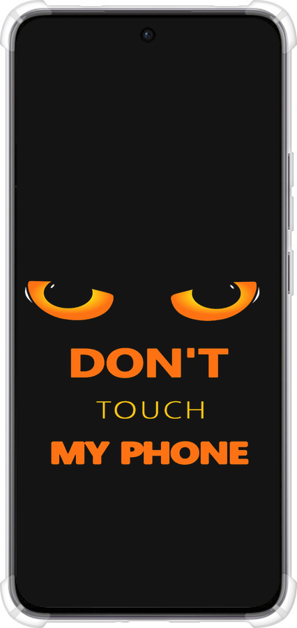 Силикон с усиленными углами чехол Don't touch the phone для Oppo Reno12 5G - 4261sp-3742 изображение 