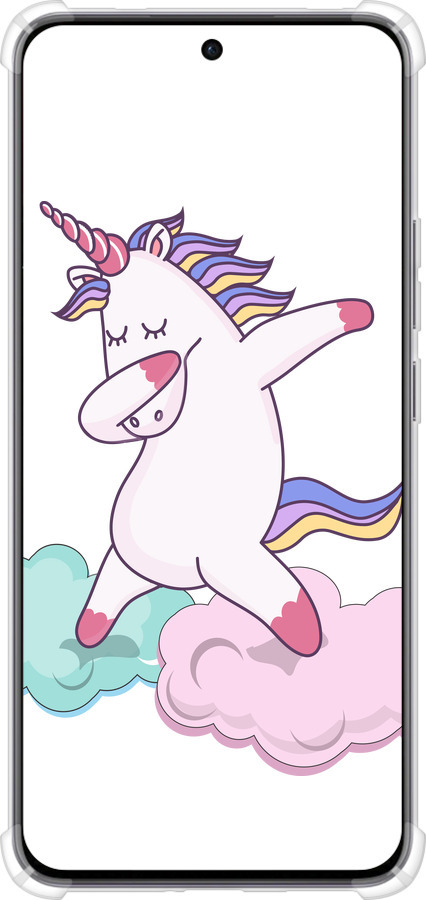 Силикон с усиленными углами чехол Единорог для Oppo Reno12 5G - 4702sp-3742 изображение 