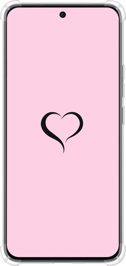 Силіконовий протиударний с посиленими кутами чехол Серце 1 для Oppo Reno12 5G - 4730sp-3742 изображение 