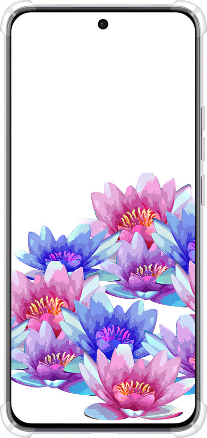Силикон с усиленными углами чехол Лотос для Oppo Reno12 5G - 4862sp-3742 изображение 