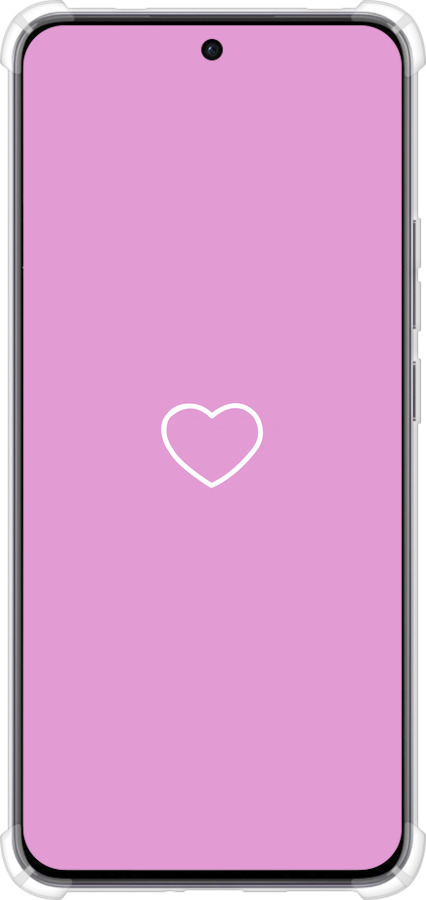 Силикон с усиленными углами чехол Сердце 2 для Oppo Reno12 5G - 4863sp-3742 изображение 