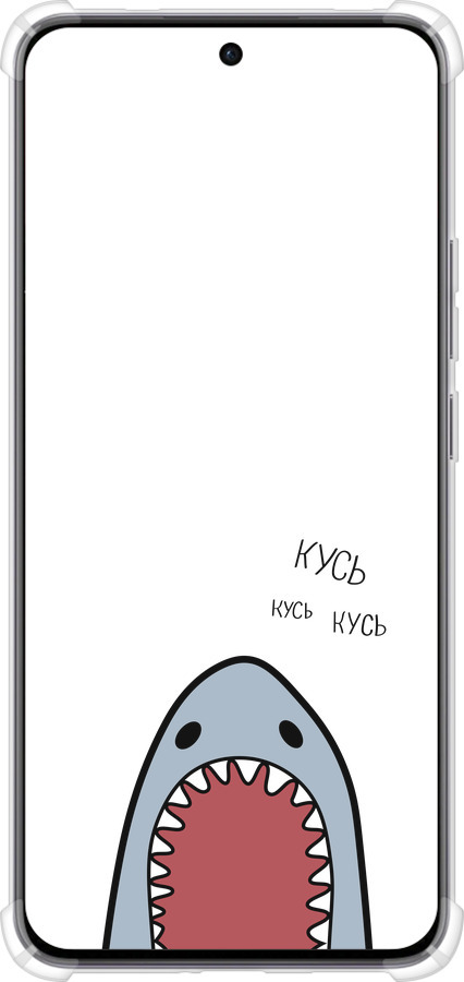 Силикон с усиленными углами чехол Акула для Oppo Reno12 5G - 4870sp-3742 изображение 