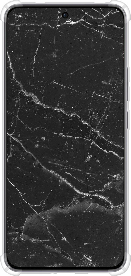 Силикон с усиленными углами чехол Черный мрамор v2 для Oppo Reno12 5G - 5568sp-3742 изображение 