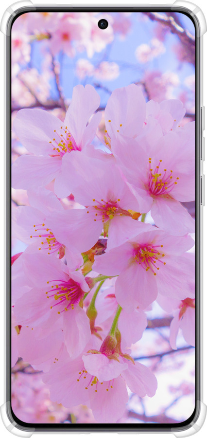 Силикон с усиленными углами чехол Сакура для Oppo Reno12 5G - 6029sp-3742 изображение 