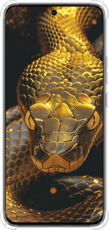 Силикон с усиленными углами чехол Golden snake для Oppo Reno12 5G - 6072sp-3742 изображение 
