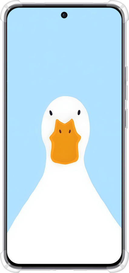 Силикон с усиленными углами чехол Гусь для Oppo Reno12 5G - 6350sp-3742 изображение 