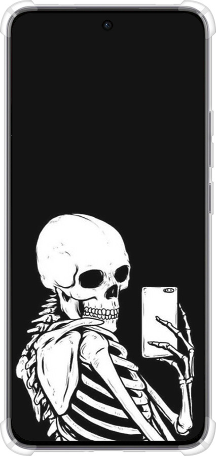 Силикон с усиленными углами чехол Скелет делает Selfie для Oppo Reno12 5G - 6535sp-3742 изображение 
