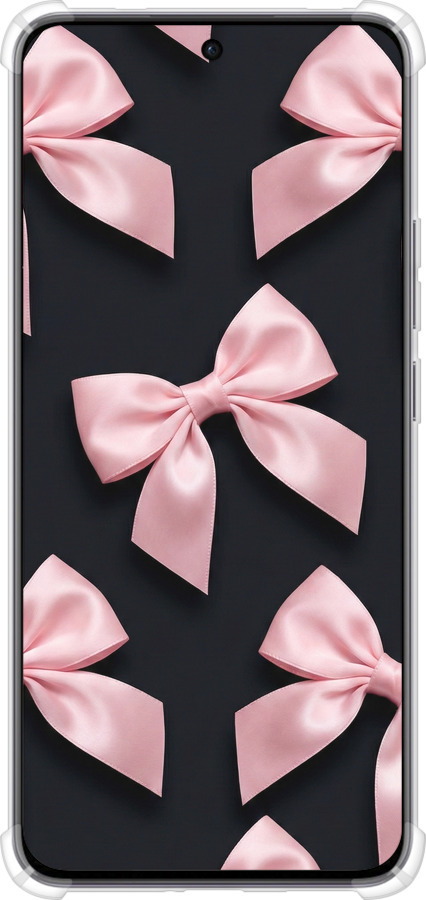 Силіконовий протиударний с посиленими кутами чехол Coquette Ribbons Dark Coquette для Oppo Reno12 5G - 6767sp-3742 изображение 