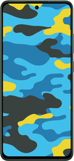 TPU чехол Жовто-блакитний камуфляж для Oppo Reno12 F 5G - 1084b-3771 изображение 