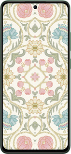 TPU чехол Квітковий орнамент v2 для Oppo Reno12 FS - 5513b-3867 изображение 