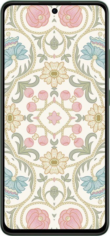 TPU чехол Квітковий орнамент v2 для Oppo Reno12 FS - 5513b-3867 изображение 