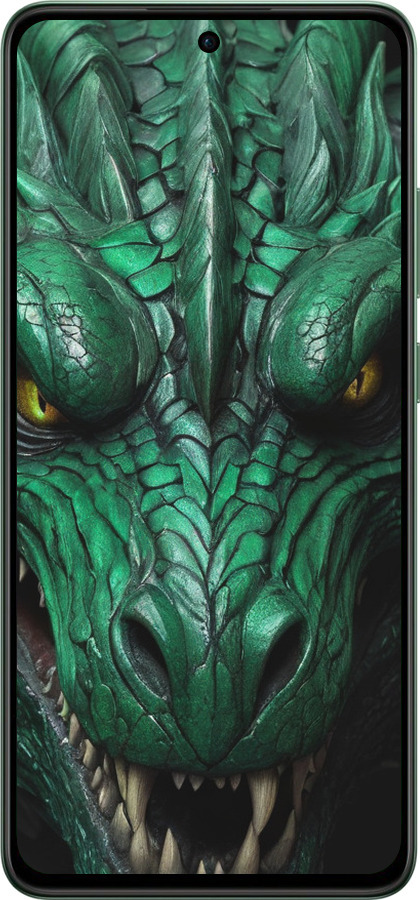 TPU чехол Зелёный дракон v2 для Oppo Reno12 FS - 5817b-3867 изображение 