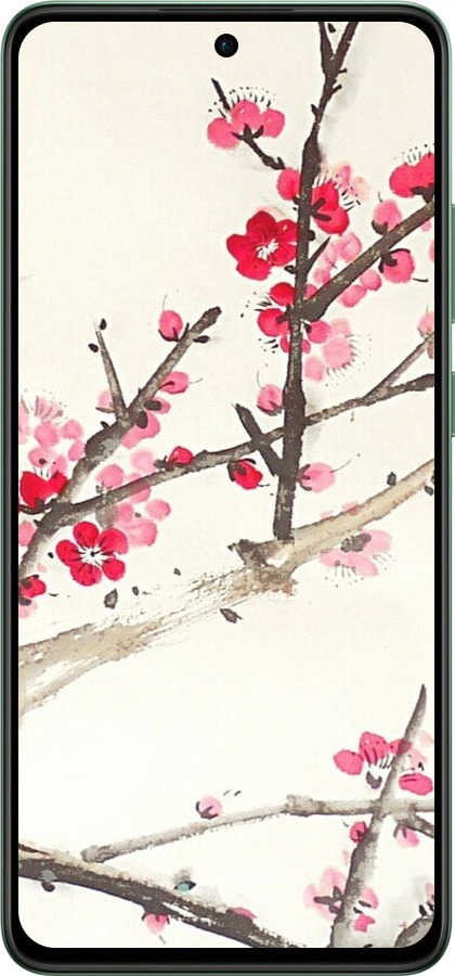 TPU чехол Принт із зображенням цвітіння сакури для Oppo Reno12 FS - 6545b-3867 изображение 