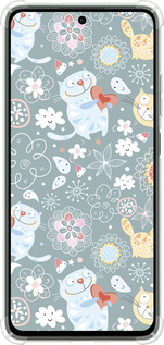 Силикон с усиленными углами чехол Котята v3 для Oppo Reno12 FS - 1223sp-3867 изображение 