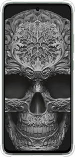 Силикон с усиленными углами чехол skull-ornament для Oppo Reno12 FS - 4101sp-3867 изображение 