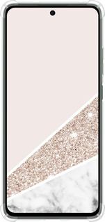 Силикон с усиленными углами чехол Пастельный мрамор для Oppo Reno12 FS - 4342sp-3867 изображение 