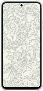 Силикон с усиленными углами чехол Белое кружево для Oppo Reno12 FS - 4383sp-3867 изображение 