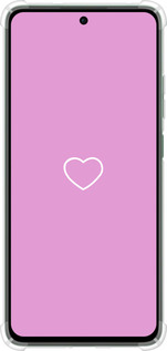 Силикон с усиленными углами чехол Сердце 2 для Oppo Reno12 FS - 4863sp-3867 изображение 
