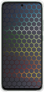 Силикон с усиленными углами чехол Переливающиеся соты для Oppo Reno12 FS - 498sp-3867 изображение 
