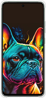 Силикон с усиленными углами чехол Яркий бульдог для Oppo Reno12 FS - 5547sp-3867 изображение 