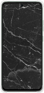 Силикон с усиленными углами чехол Черный мрамор v2 для Oppo Reno12 FS - 5568sp-3867 изображение 