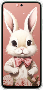 Силикон с усиленными углами чехол Зайчик для Oppo Reno12 FS - 5669sp-3867 изображение 