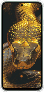 Силикон с усиленными углами чехол Golden snake для Oppo Reno12 FS - 6072sp-3867 изображение 