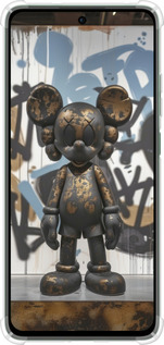 Силикон с усиленными углами чехол Bronze kaws v2 для Oppo Reno12 FS - 6098sp-3867 изображение 
