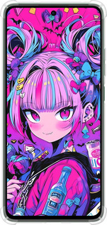 Силикон с усиленными углами чехол Аниме милаха для Oppo Reno12 FS - 6314sp-3867 изображение 