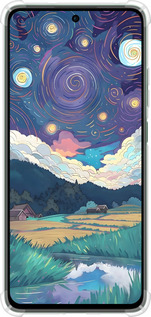Силикон с усиленными углами чехол Креативный арт для Oppo Reno12 FS - 6322sp-3867 изображение 