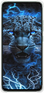 Силикон с усиленными углами чехол Ледяной леопард для Oppo Reno12 F 4G - 6460sp-3847 изображение 