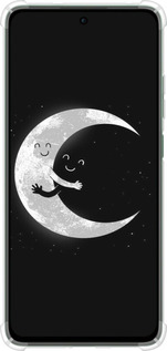 Силикон с усиленными углами чехол Лунные объятия для Oppo Reno12 FS - 6508sp-3867 изображение 