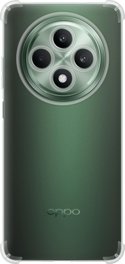 Силикон с усиленными углами чехол Прозрачный для Oppo Reno12 FS - 5636sp-3867 изображение 