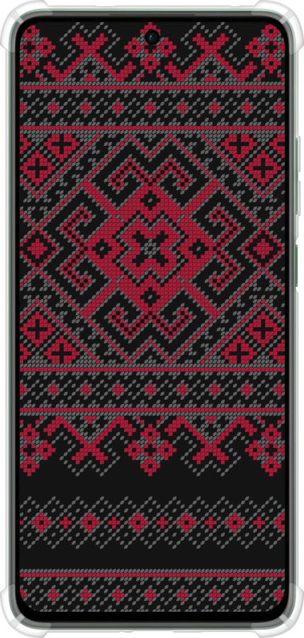 Силикон с усиленными углами чехол Вышиванка 52 для Oppo Reno12 FS - 1763sp-3867 изображение 