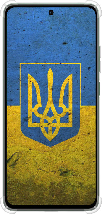Силикон с усиленными углами чехол Флаг и герб Украины 2 для Oppo Reno12 FS - 378sp-3867 изображение 