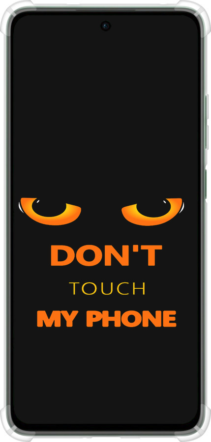 Силикон с усиленными углами чехол Don't touch the phone для Oppo Reno12 FS - 4261sp-3867 изображение 