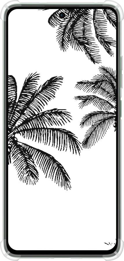 Силикон с усиленными углами чехол Пальмы1 для Oppo Reno12 FS - 4634sp-3867 изображение 