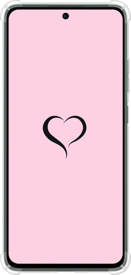 Силикон с усиленными углами чехол Сердце 1 для Oppo Reno12 FS - 4730sp-3867 изображение 