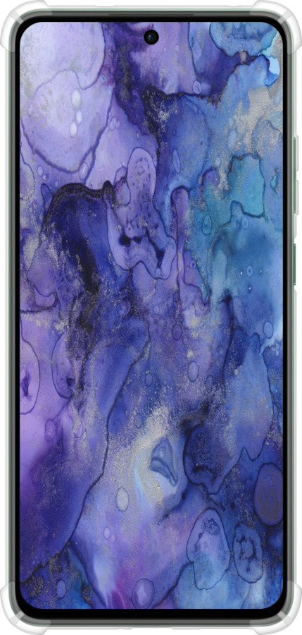 Силикон с усиленными углами чехол Мрамор 7 для Oppo Reno12 FS - 4802sp-3867 изображение 