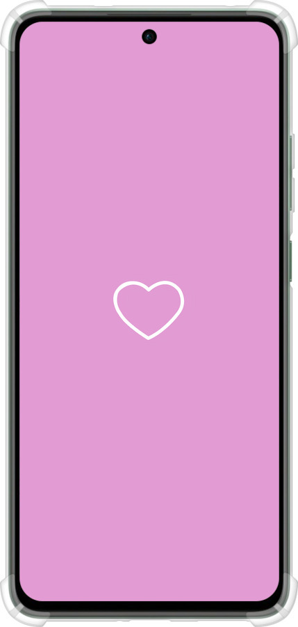 Силикон с усиленными углами чехол Сердце 2 для Oppo Reno12 FS - 4863sp-3867 изображение 
