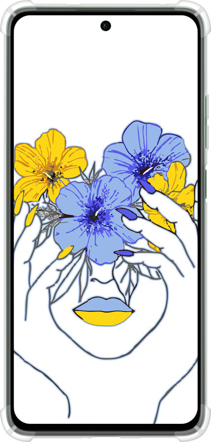 Силикон с усиленными углами чехол Девушка v4 для Oppo Reno12 FS - 5276sp-3867 изображение 