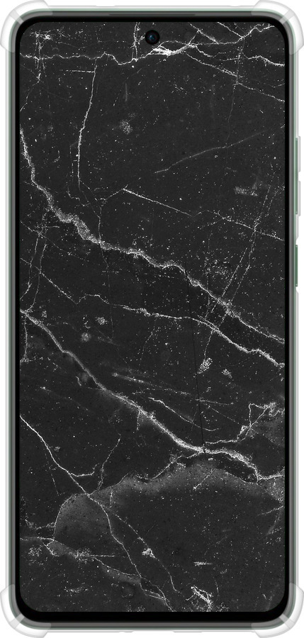 Силикон с усиленными углами чехол Черный мрамор v2 для Oppo Reno12 FS - 5568sp-3867 изображение 