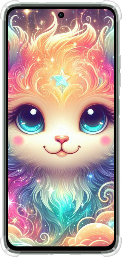 Силикон с усиленными углами чехол Сказочный котенок для Oppo Reno12 FS - 5813sp-3867 изображение 