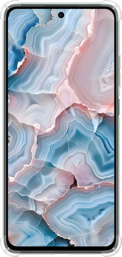 Силикон с усиленными углами чехол Мрамор для Oppo Reno12 FS - 6306sp-3867 изображение 