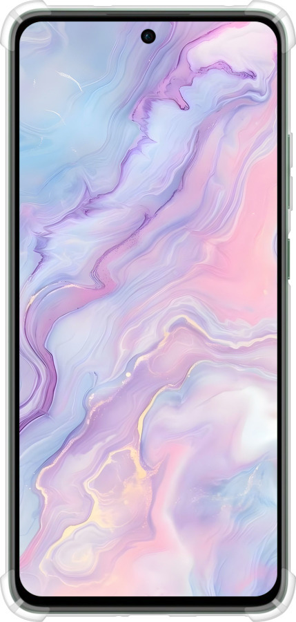 Силикон с усиленными углами чехол Нежный мрамор для Oppo Reno12 FS - 6310sp-3867 изображение 