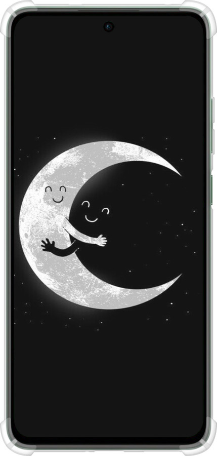 Силикон с усиленными углами чехол Лунные объятия для Oppo Reno12 FS - 6508sp-3867 изображение 