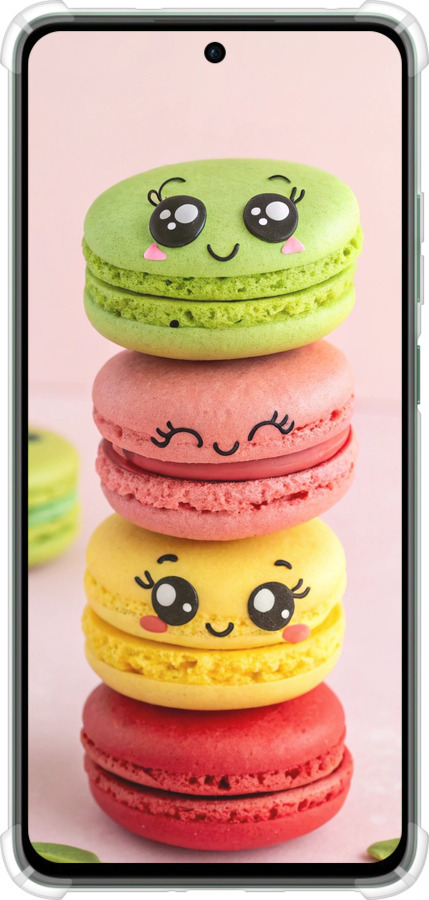 Силикон с усиленными углами чехол Печенье для Oppo Reno12 FS - 6693sp-3867 изображение 